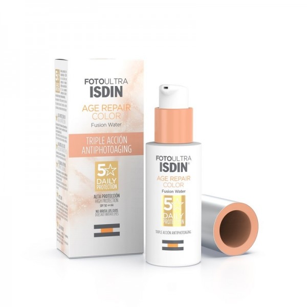 ISDIN Fotoultra Age Repair Color Fusion Water SPF50 – Protector Solar Facial con Color Antiedad