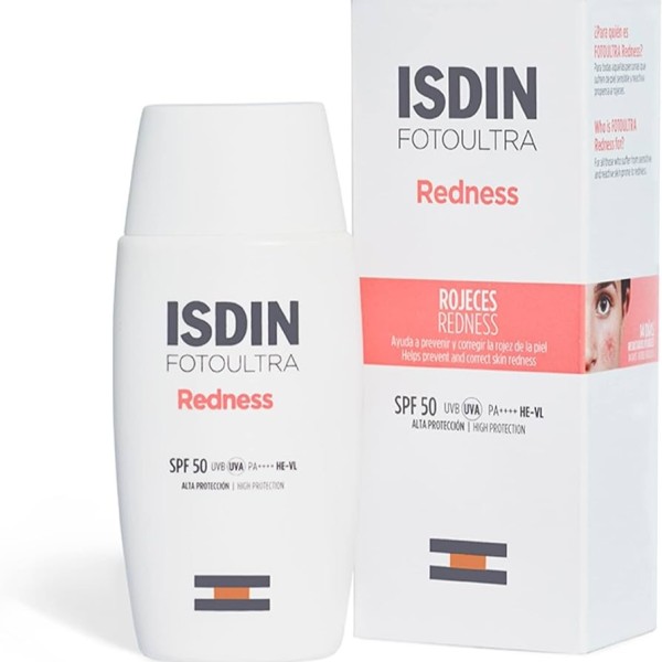 ISDIN FotoUltra Redness SPF 50 50 ml – Fotoprotector Facial para Rojeces