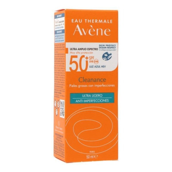 Avène Cleanance SPF50+ Fluido Solar Anti-Imperfecciones Piel Grasa 50 ml