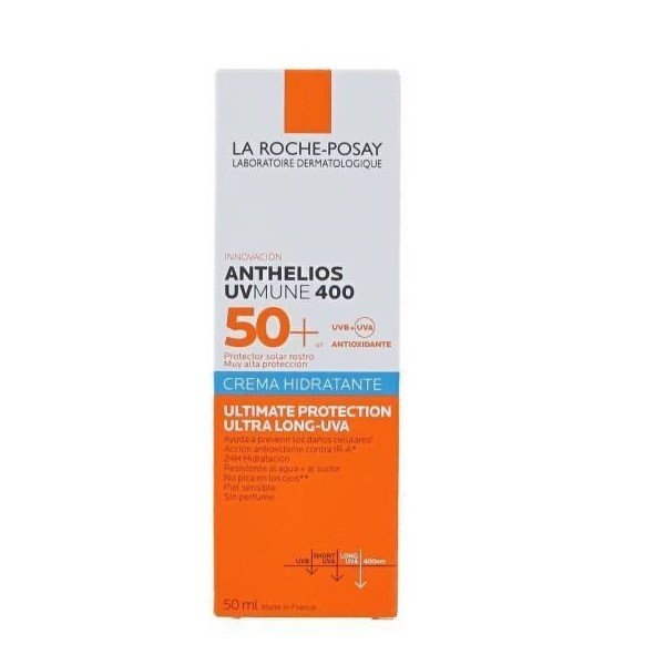 La Roche-Posay Anthelios UVMune 400 Crema Hidratante SPF50+ Protector Solar Facial 50 ml