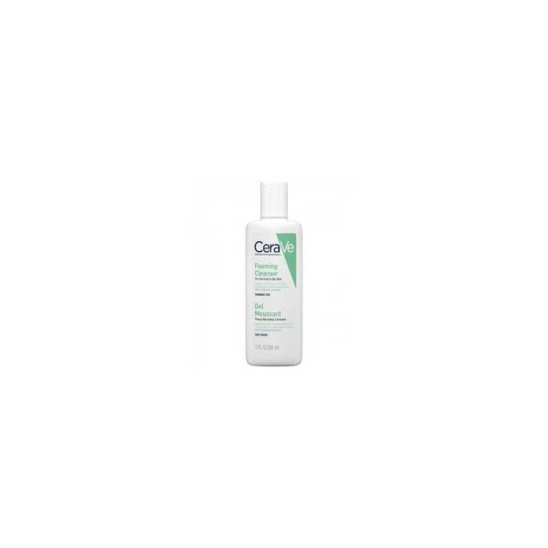 CeraVe Gel Limpiador Espumoso 88 ml – Foaming Cleanser Piel Normal a Grasa
