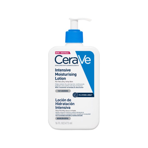 CeraVe Loción de Hidratación Intensiva 473 ml – Hidratante para Piel Muy Seca con Ceramidas