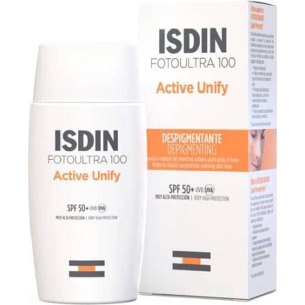 ISDIN FotoUltra 100 Active Unify SPF 50+ 50 ml – Fotoprotector Facial Despigmentante