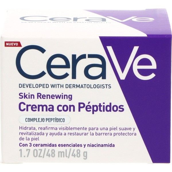 CeraVe Skin Renewing Crema con Péptidos 48 ml – Crema Facial Reafirmante