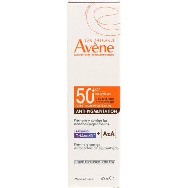 Avène Solar Anti-Pigmentation SPF50+ Fluido Facial 40 ml