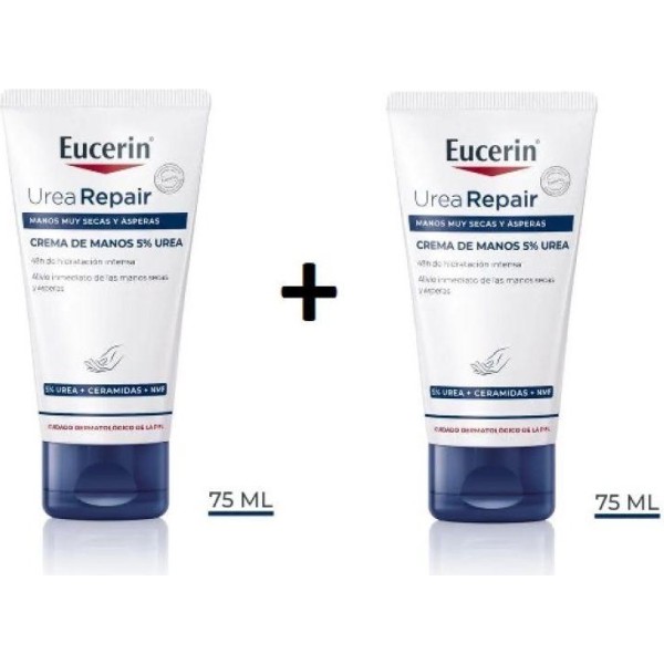 Eucerin UreaRepair Plus Crema de Manos 5% Urea Pack Promocional