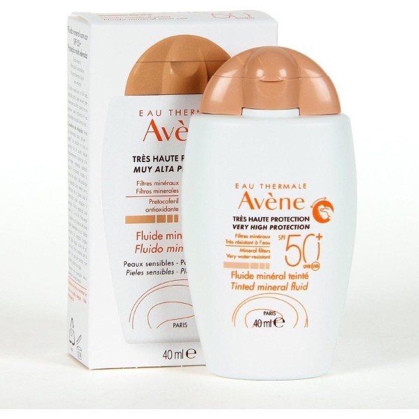 Avène Fluido Mineral Con Color SPF50+ Alta Protección Piel Intolerante 40 ml