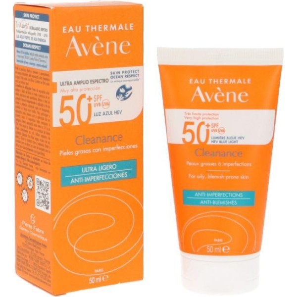 Avène Cleanance SPF50+ Fluido Solar Anti-Imperfecciones Piel Grasa 50 ml